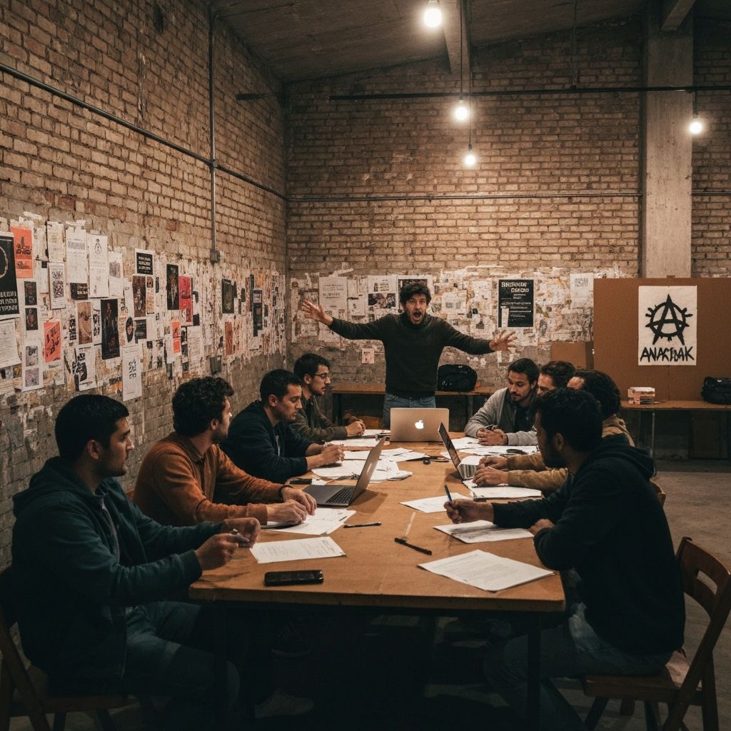 A meeting of Autonomous Collective organizers in Portland. The network operates in over 30 cities.